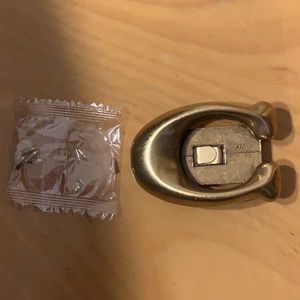 Coach Brass Interchangeable Lock Slide